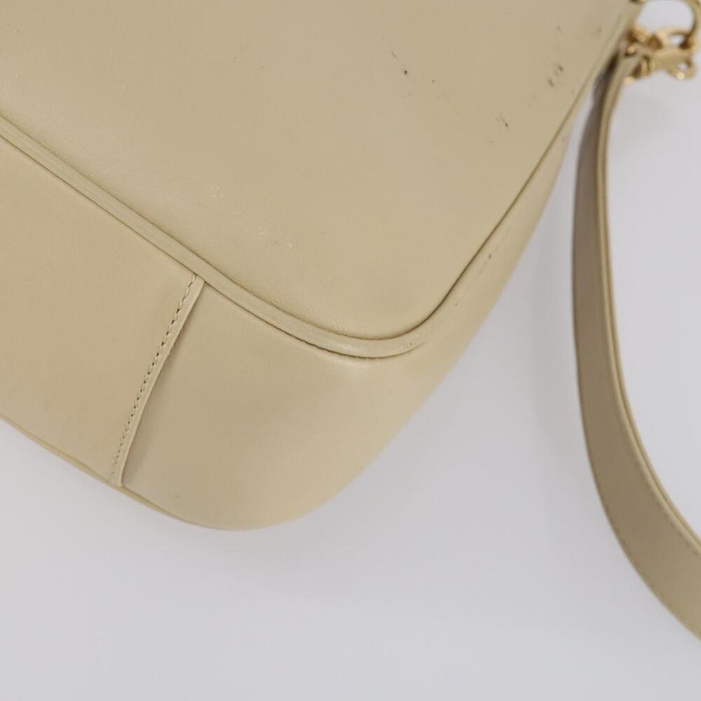 GUCCI Bamboo Hand Bag Leather 2way Beige Gold 001 1638 Auth ep11454 - Picture 16 of 16